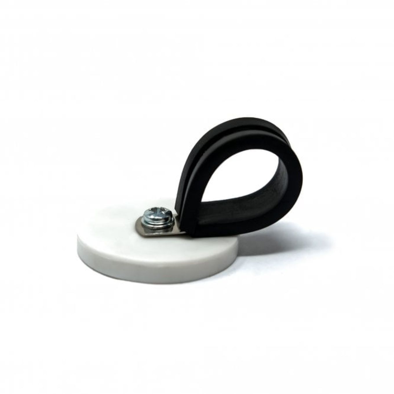 43mm Durchmesser X 6mm Hohes Gummi Kabel Kabelhaltemagnet Mit 22mm Gummiklemme - 8kg Zug