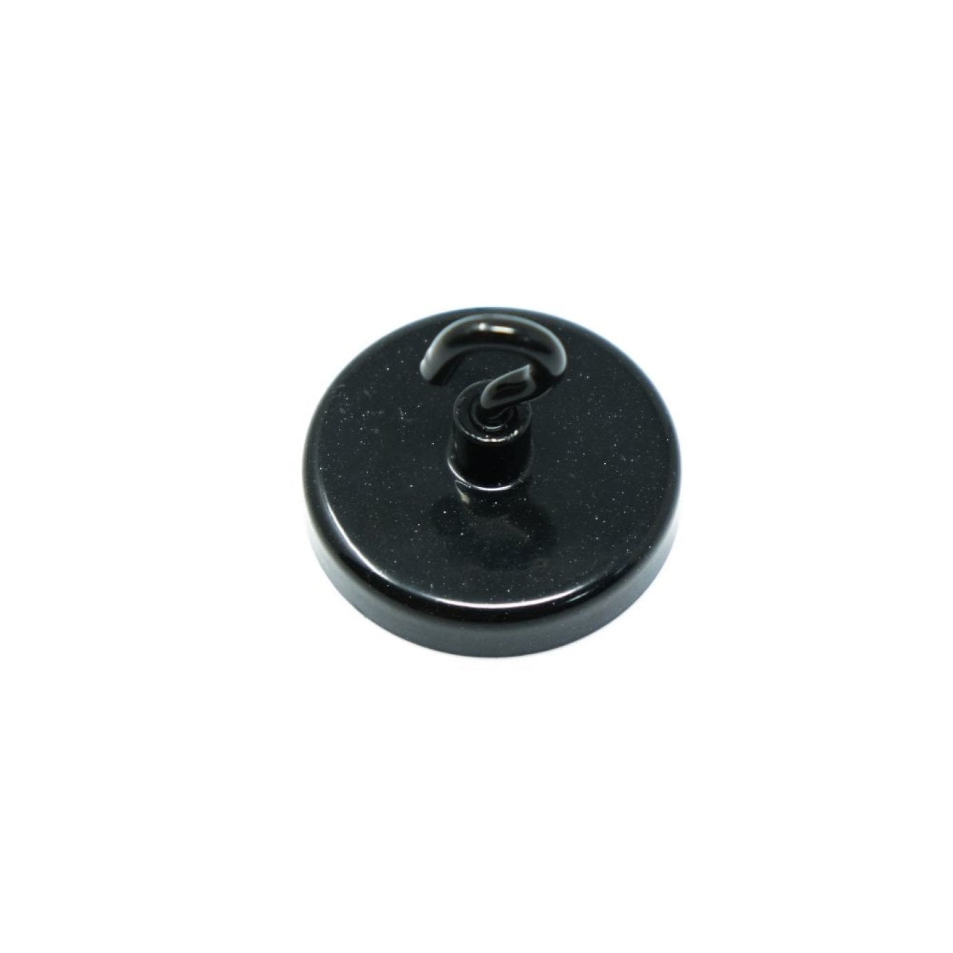 (Sekunden) 40 mm Durchmesser Ferrit schwarz lackierter Klemmmagnet mit M4 Haken â 10,2 kg Zugkraft (1 Stück)