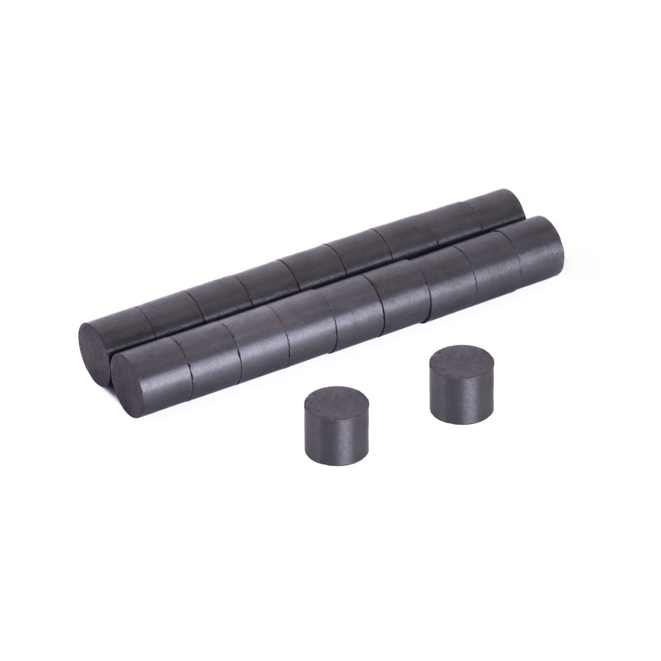 12mm Durchmesser x 10mm dicke Y10 Ferritmagnete - 0,2kg Zugkraft