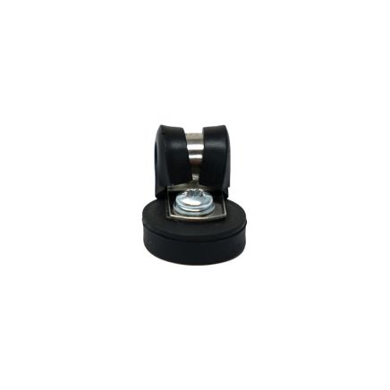 22mm Durchmesser X 6mm Hohes Gummi Kabel Kabel Haltungsmagnet Mit 8mm Gummiklemme - 4,3kg Zug