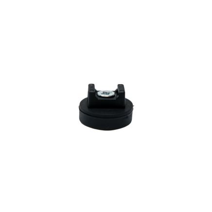 22mm Durchmesser X 6mm Hohes Gummi Kabel Kabel Haltungsmagnet Mit 4mm Lochkabelkabelclip -  4,3kg Zug