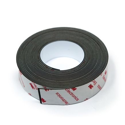 FerroFlex® 25mm breiter Eisenstreifen – 3M™ Selbstklebend und Glänzend Weiß
