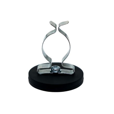 43mm Durchmesser X 6mm Hohes Gummi Kabel Kabel Haltungsmagnet Mit 19mm Terry Federclip - 8kg Zug
