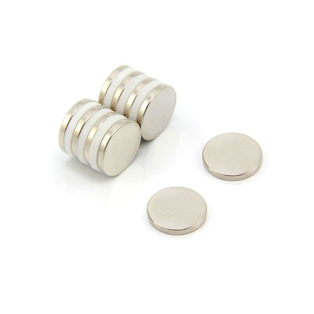 100 x Neodym Scheiben Magnet, 5 x 2 mm, vernickelt, Grade N52, Supermagnete