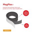 MagFlex® 75mm x 25mm selbstklebende flexible magnetische Rechtecke – 32 pro A4-Blatt