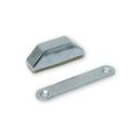 43 x 13,5 x 13mm vernickelter Magnetverschluss