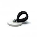 43mm Durchmesser X 6mm Hohes Gummi Kabel Kabelhaltemagnet Mit 22mm Gummiklemme - 8kg Zug