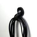 31mm Durchmesser X 6mm Hohes Gummi Kabel Kabel Haltungsmagnet Mit 16mm Gummiklemme - 5,7kg Zug
