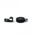 22mm Durchmesser X 6mm Hoher Gummi Kabel Kabelhaltemagnet Mit 7,9mm Kabelclip - 4,3kg Zug