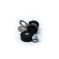 18mm Durchmesser X 6mm Hohes Gummi Kabel Kabelhaltermagnet Mit 6mm Gummiklammer - 1,6kg Zug