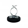 43mm Durchmesser X 6mm Hohes Gummi Kabel Kabel Haltungsmagnet Mit 25,4mm Terry Federclip - (8kg Zug