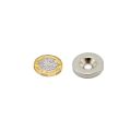 25mm Durchmesser x 5mm Dicke x 6,0mm mit Senke Neodym-Magnet – 11,2kg Zugkraft