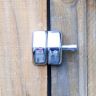 60 x 70 x 25mm Stainless Steel Magnetic Gate Latch - Brushed Stainless