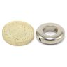 20mm o.d x 10mm i.d x 5mm dicker, diametral magentisierter N42-Neodym-Magnet - 3.2kg Zugkraft