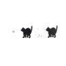 Magnete KITTY, 4er-Set, Schwarz & Weiß