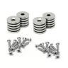 15mm Durchmesser x 2mm Dicke Nord- und Süd-Neodym-Senkmagnete und Schraubenpaket