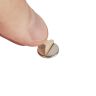 10mm Durchmesser x 1mm dicke, vernickelte Flussstahlscheibe mit 3M™-Selbstklebung
