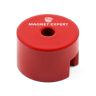 25,4mm Durchmesser x 15,9mm dicker Alnico-Knopfmagnet mit zentralem Loch mit 4,8mm Durchmesser – 3,4kg Zugkraft