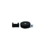 22mm Durchmesser X 6mm Hohes Gummi Kabel Kabel Haltungsmagnet Mit 4mm Lochkabelkabelclip - 4,3kg Zug