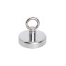 80mm Durchmesser x 70mm hoher Ferrit-Rückgewinnungsmagnet mit M10-Ringschraube – 60kg Zugkraft