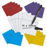 MagFlex® Scrumboard-Magnet 75 x 75 x 0,85 mm – glänzende, trocken abwischbare Oberfläche (sortiert)
