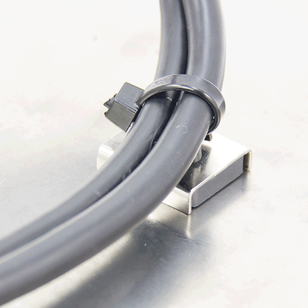 Magnetische Kabelbinderhalterung (Edelstahl), 25.4mm x 23 x 6,3mm dick, 6,1kg Zugkraft