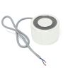80mm Durchmesser x 50mm dick Elektromagnet zum Auslösen mit M8-Befestigungslöchern – 80kg Zugkraft (24 V DC / 40 W)