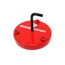 (Seconds) 100mm Durchmesser x 15mm dicker Ferrit-Napftopfmagnet mit M6-Gewindeloch – 55kg Zugkraft
