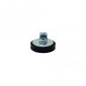 31mm Durchmesser X 6mm Hoher Gummi Magnet Mit 26mm Bildhaken - 5,7kg Zug