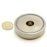 60mm Durchmesser x 15mm Dicke x 8.5mm mit Bohrung N42 Neodym-Topfmagnet – 139kg Zugkraft