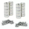 20mm Durchmesser x 10mm Dicke Nord- und Süd-Neodym-Senkmagnete und Schraubenpaket