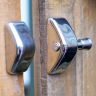 60 x 70 x 25mm Stainless Steel Magnetic Gate Latch - Brushed Stainless