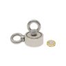 48mm Durchmesser x 18mm N42 Neodym-Topfmagnet mit 2 x M8-Ringschrauben + 10 m Seil – 80kg Zugkraft