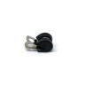 22mm Durchmesser X 6mm Hohes Gummi Kabel Kabel Haltungsmagnet Mit 8mm Gummiklemme - 4,3kg Zug