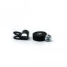 18mm Durchmesser X 6mm Hohes Gummi Kabel Kabelhaltermagnet Mit 6,4mm Kabelclip - 1,6kg Zug