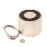 101,6mm Durchmesser x 76,2mm dicker Elektromagnet mit 3/8-16 UNC-Montageloch – 430kg Zugkraft (12 V DC / 33 W)
