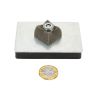 79 x 53 x 12mm dickes M6-Gewinde, Gummibeschichtetes MAG-Pad - 10kg Zug