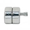 60 x 70 x 25mm Stainless Steel Magnetic Gate Latch - Brushed Stainless