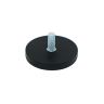 43mm Durchmesser x 6mm dick, gummierter POS-Magnet mit M6 x 15mm Außengewinde – 8kg Zugkraft