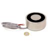 Elektromagnet mit 88,9mm Durchmesser x 38,1mm Dicke mit 2x 1/4-20 UNC Montagebohrung - 300kg Zugkraft