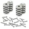 20mm Durchmesser x 5mm Dicke Nord- und Süd-Neodym-Senkmagnete und Schraubenpaket