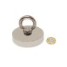 75mm Durchmesser x 15mm N42 Neodym-Topfmagnet mit M10-Ringschraube – 200kg Zugkraft