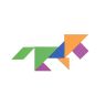 Lern-Tangram – Logikrätsel & Mathespiel – 5-Farben-Set