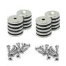 20mm Durchmesser x 3mm Dicke Nord- und Süd-Neodym-Senkmagnete und Schraubenpaket