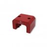 Extra großer roter Alnico-Hufeisenmagnet – 23kg Zugkraft (57 x 35 x 40,5) (mit 2 x 8mm Löchern)