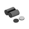20mm Durchmesser X 3mm Dicke, Y10 Ferritmagnet mit selbstklebendem Schaumstoff - 0,6kg Zugkraft