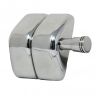 60 x 70 x 25mm Stainless Steel Magnetic Gate Latch - Brushed Stainless
