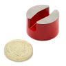 25,4mm Durchmesser x 15,9mm dicker Alnico-Knopfmagnet mit zentralem Loch mit 4,8mm Durchmesser – 3,4kg Zugkraft