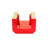 Roter Alnico-Hufeisenmagnet – 47kg Zugkraft (54 x 83 x 79mm)