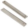 100 x 13,5 x 5mm dicker Neodym-Kanalmagnet mit 2 x 3,3mm versenkten Löchern – 36kg Zugkraft